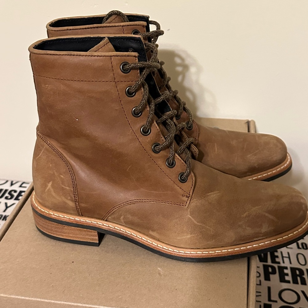 Nisolo Women’s All-Weather Amalia Boot - Tobacco - Picture 3 of 7